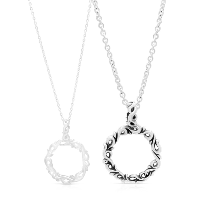アラベスクサークル シルバーペアネックレス Fsp862m 862l Free Style 公式通販