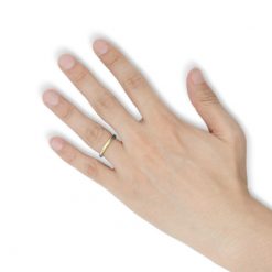 指にはめる【カバラ コレクション】 18Kゴールド&シルバー ギメルリング