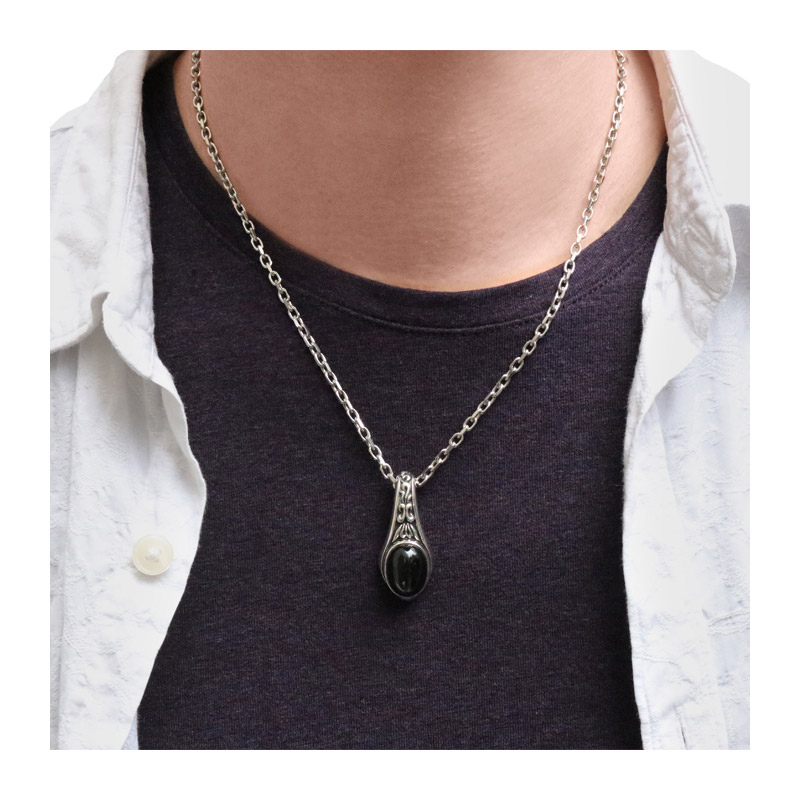 ブラックスター シルバーネックレス FSP549-BS - Free Style 公式通販 