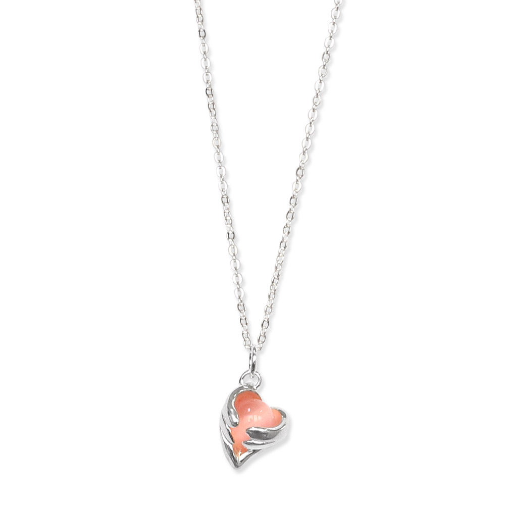 エンジェルウイング ピンクキャッツアイ シルバーネックレス Fsp655s Pce Free Style 公式通販