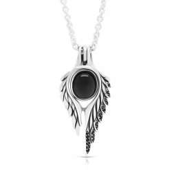 ブラックスター ウイング シルバーネックレス FSP941 & FSP942-BKCZ  