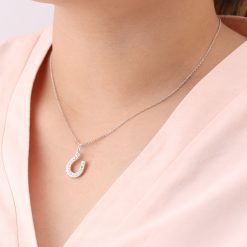 ホースシュー シルバーレディースネックレス FSP964-L - Free Style
