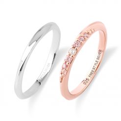 ツイストトップシルバーペアリング シルバー＆ピンクゴールド FSR930  