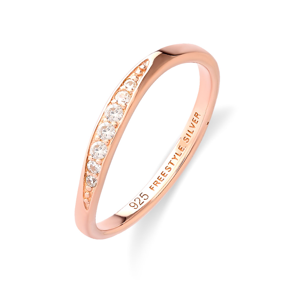 ツイストトップ ピンクゴールドレディースリング FSR928-PG - Free  