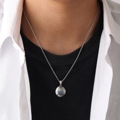 アミュレット ラブラドライト シルバーペンダント FSP992-LBR (1)