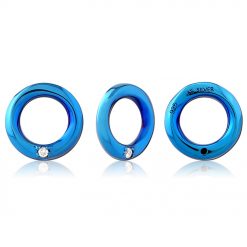 ツイストシルバーペンダント ブルーカラー2