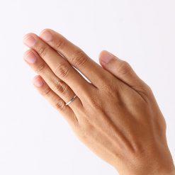 マット＆シャイニー 平打ちステンレスリング FSSTR050 着用写真