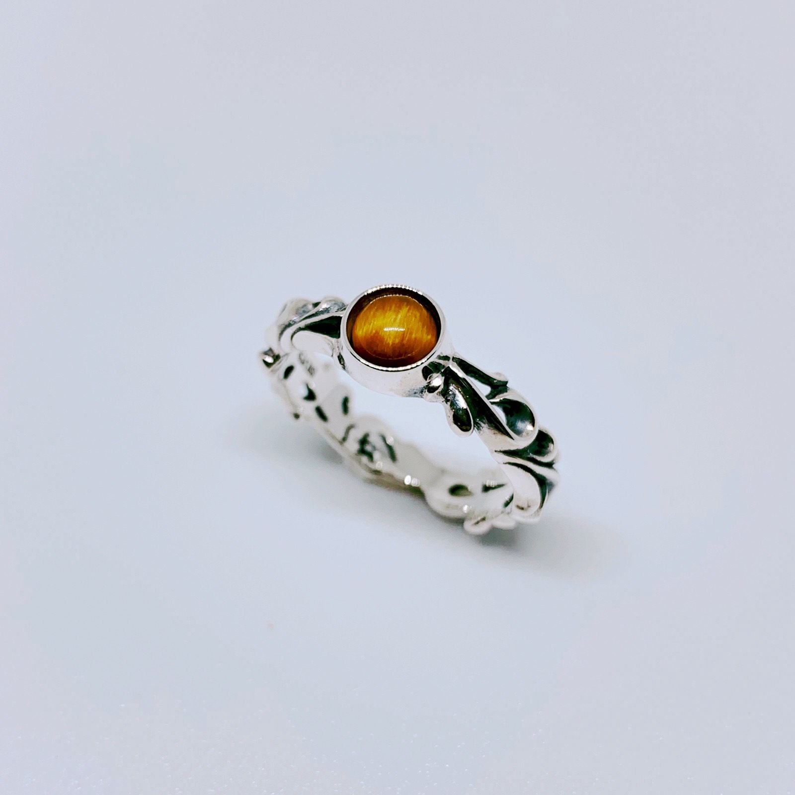 アラベスク スクロール ストーンシルバーリング FSR941-L.M - 画像 (2)