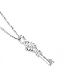 キーチャーム レディースシルバーネックレス FSP957W (3)