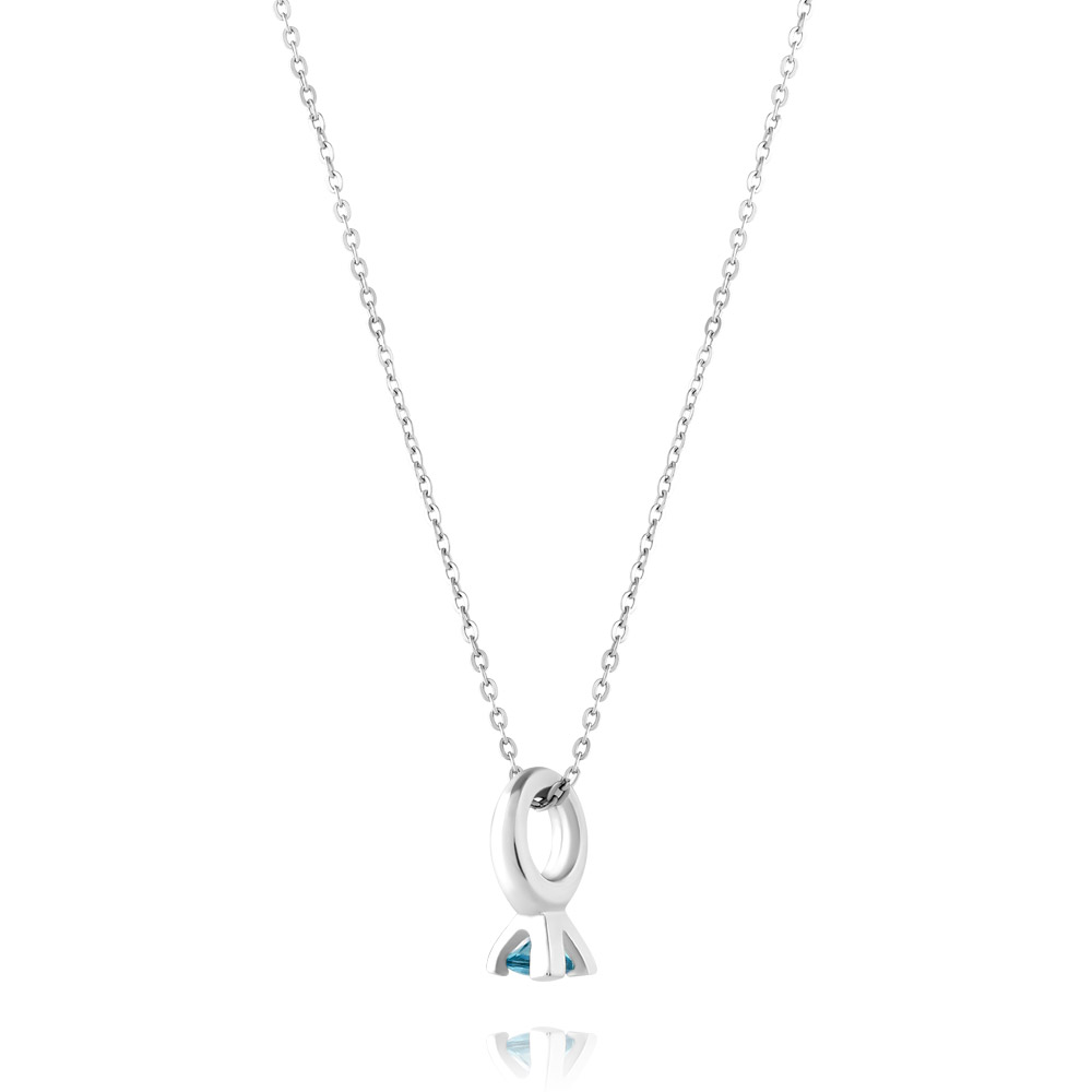 リングデザインチャーム レデイースネックレス FSP1024-LBCZ (2)