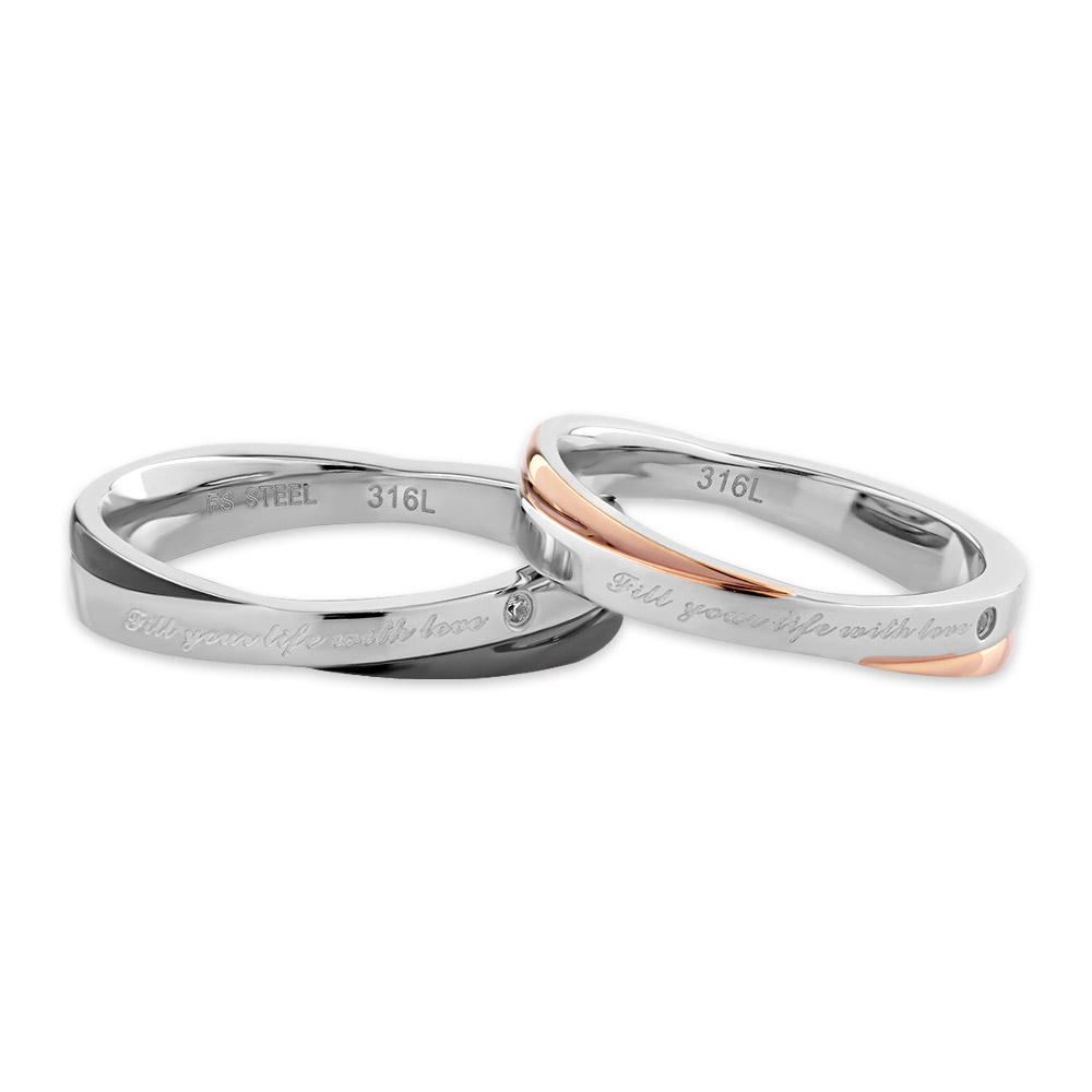 【3つセット】 ブランブリーヘッジ 指ぬき シンブル 春 Spring クロッシングステンレスペアリング ブラック/ピンクゴールド