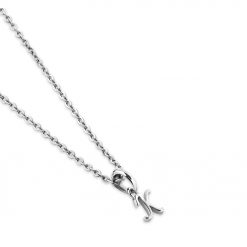 イニシャル プチネックレスチャーム シルバーカラー FSP1034