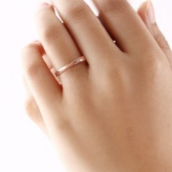 ツイストトップ インフィニティ シルバーレディースリング ピンクゴールドカラー FSR951-LPG-DIA